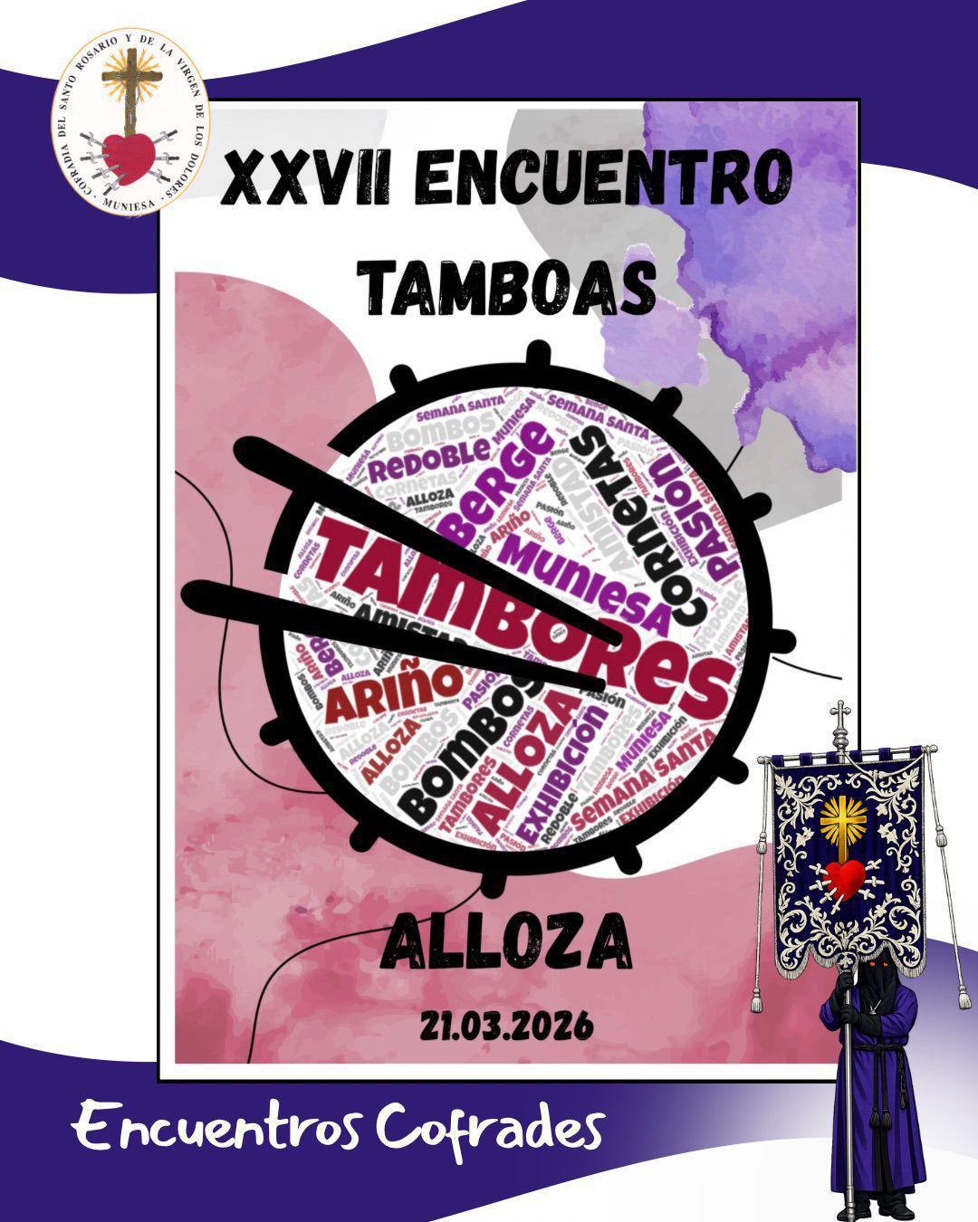 MUNIESA. TAMBOAS Y COFRADES