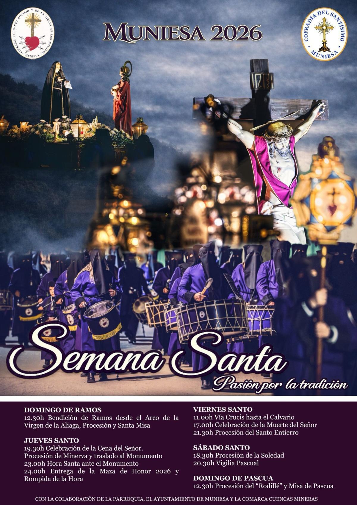 MUNIESA. SEMANA SANTA. PROGRAMA RELIGIOSO MUNIESA. SEMANA SANTA. PROGRAMA RELIGIOSO