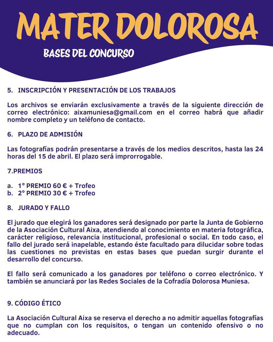 CONCURSO FOTOGRAFÍA MATER DOLOROSA