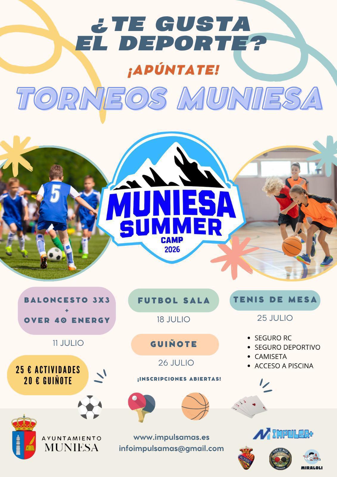 MUNIESA CAPAÑA DEPORTES PARA EL VERANO MUNIESA CAPAÑA DEPORTES PARA EL VERANO