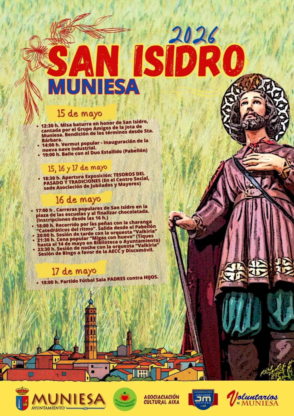 MUNIESA. PROGRAMA FIESTAS DE SAN ISIDRO LABRADOR