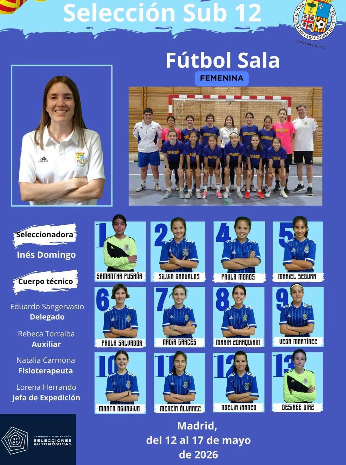 MUNIESA. FÚTBOL SALA. REBECA Y WANAPIX. 