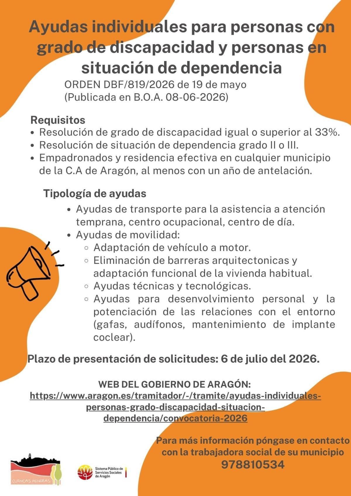 AYUDAS INDIVIDUALES POR DISCAPACIDAD Y DEPENDENCIA