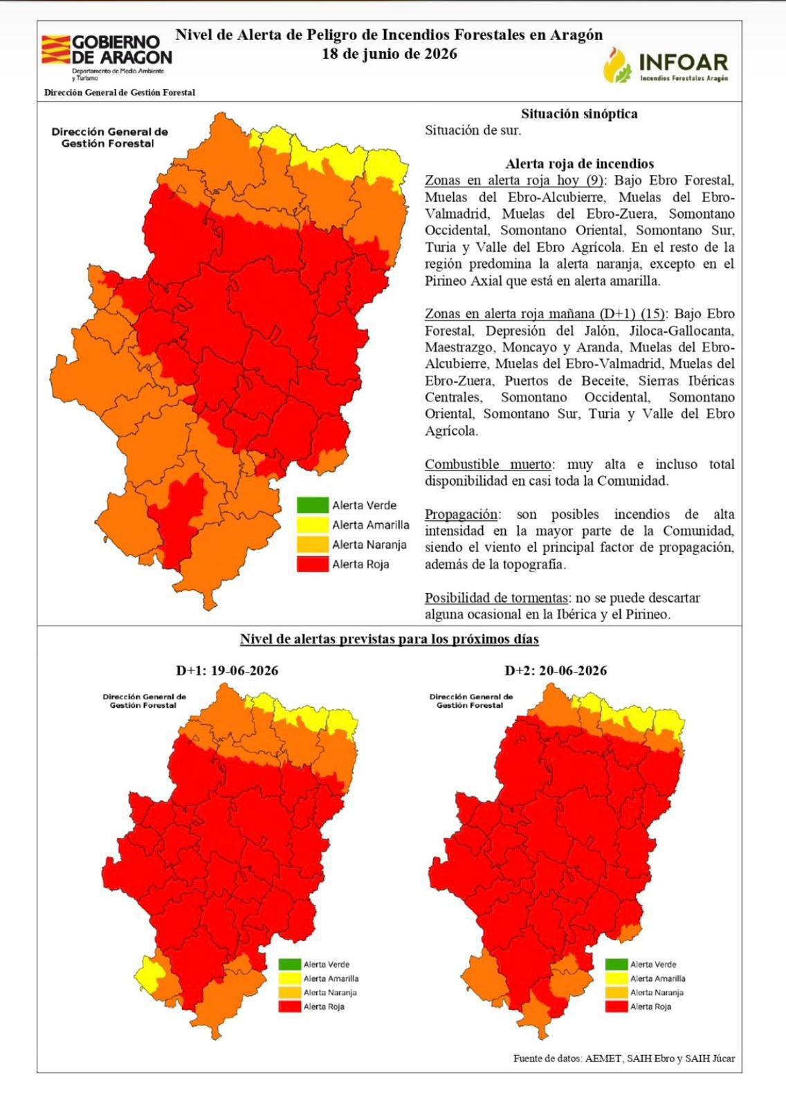 MUNIESA. ALERTAS AEMET E INFOAR MUNIESA. ALERTAS AEMET E INFOAR