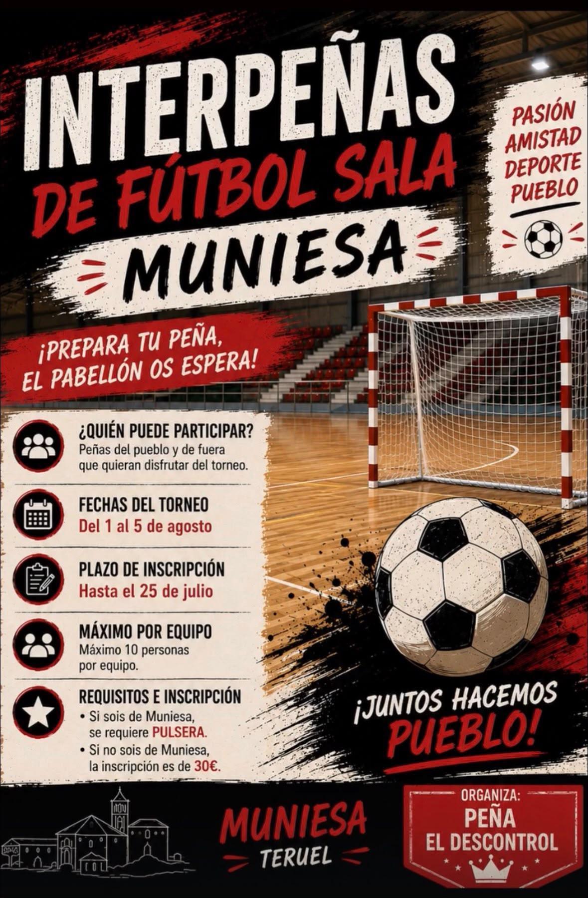 MUNIESA. FUTBOL SALA INTERPEÑAS