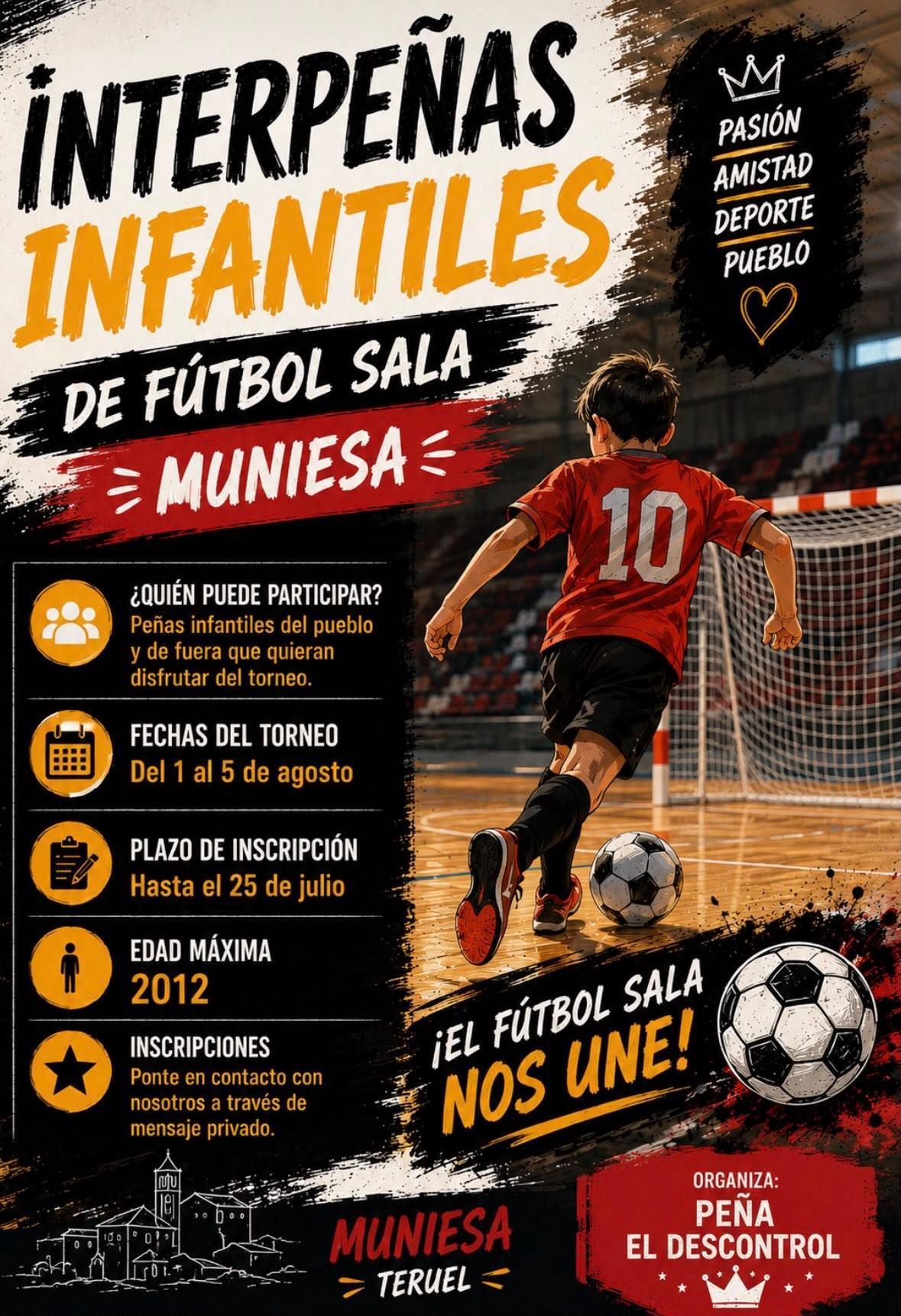 MUNIESA. FUTBOL SALA INTERPEÑAS MUNIESA. FUTBOL SALA INTERPEÑAS