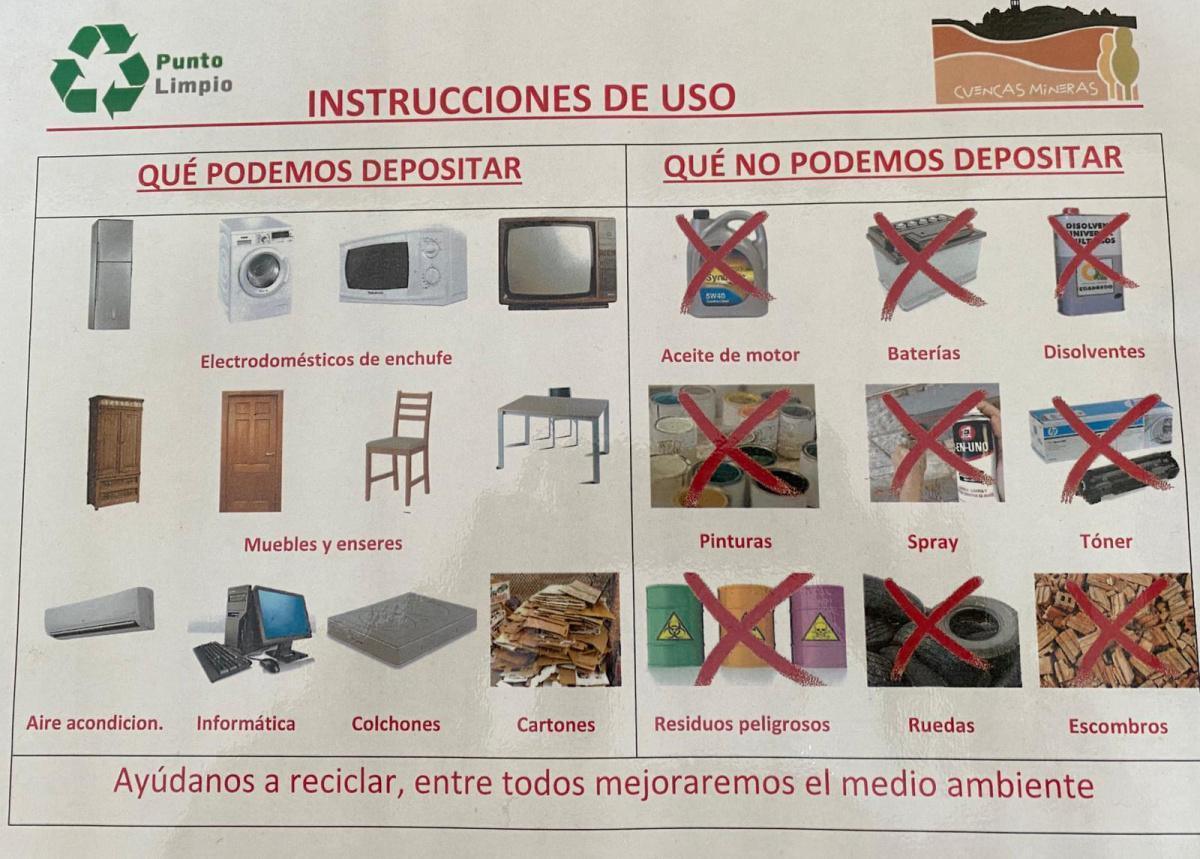 MUNIESA. PUNTO LIMPIO RECOGIDA ENSERES