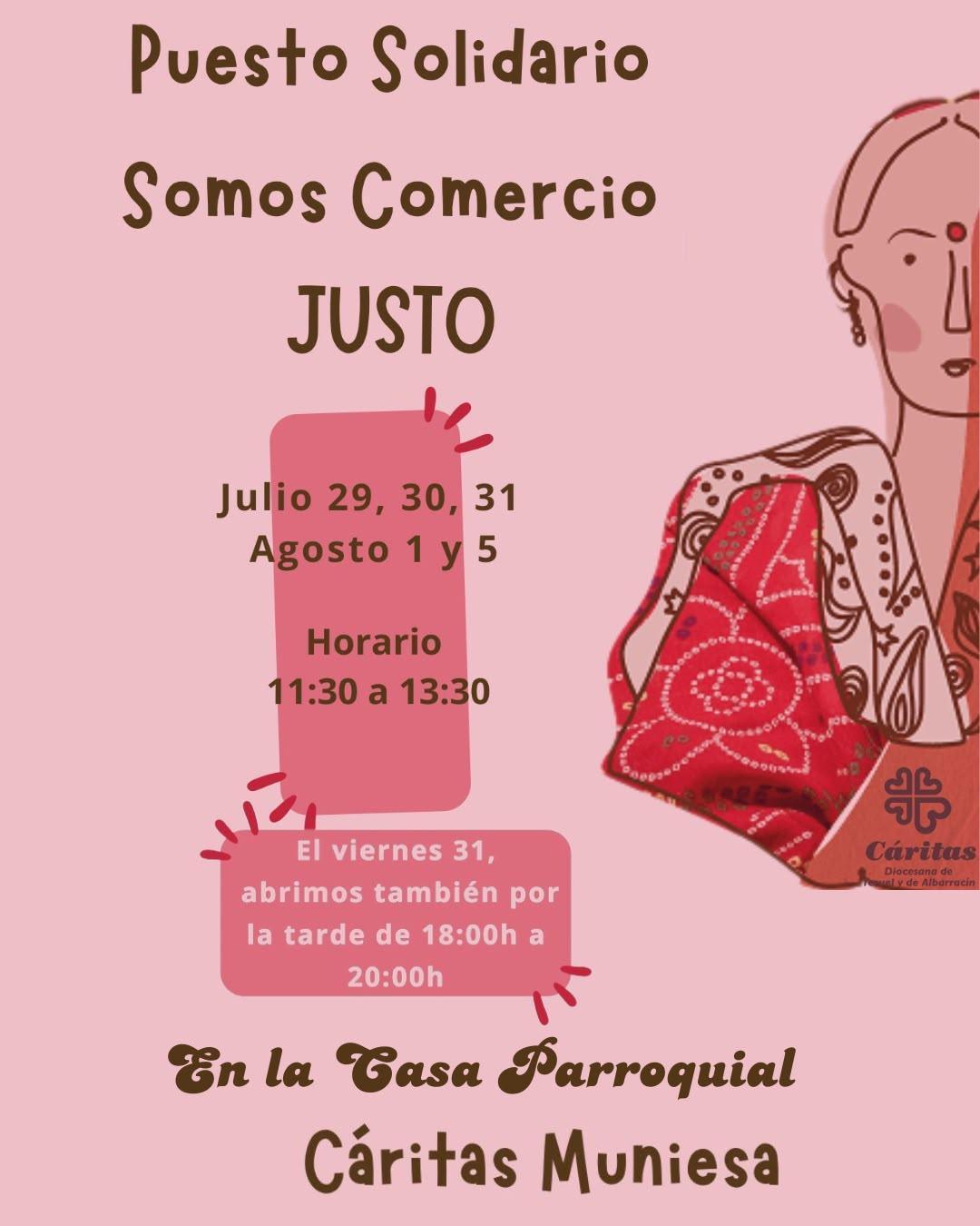 MUNIESA. CARITAS COMERCIO JUSTO