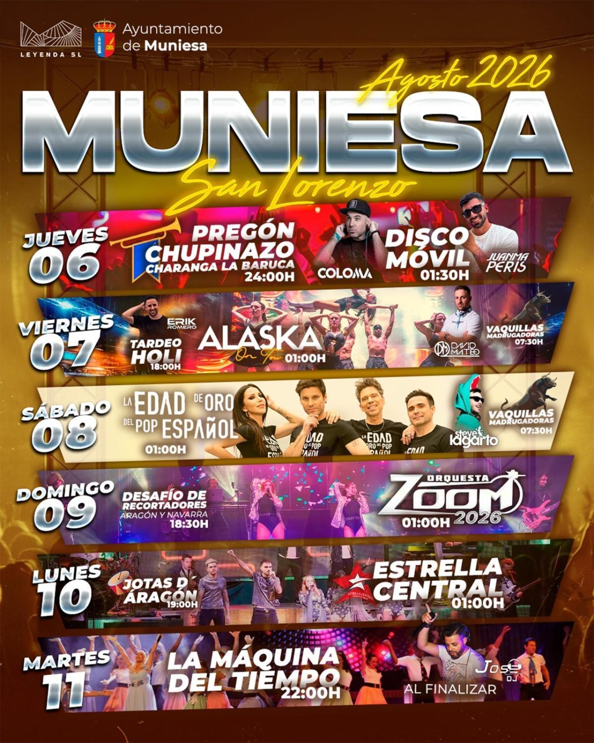 MUNIESA. CONCIERTOS Y TAURINOS