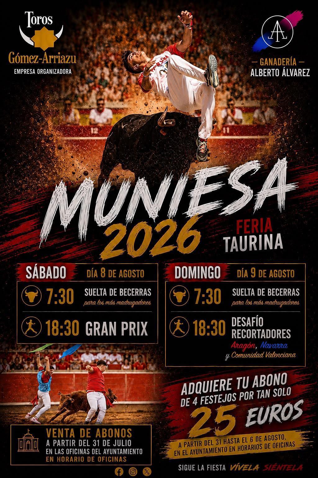 MUNIESA. CONCIERTOS Y TAURINOS