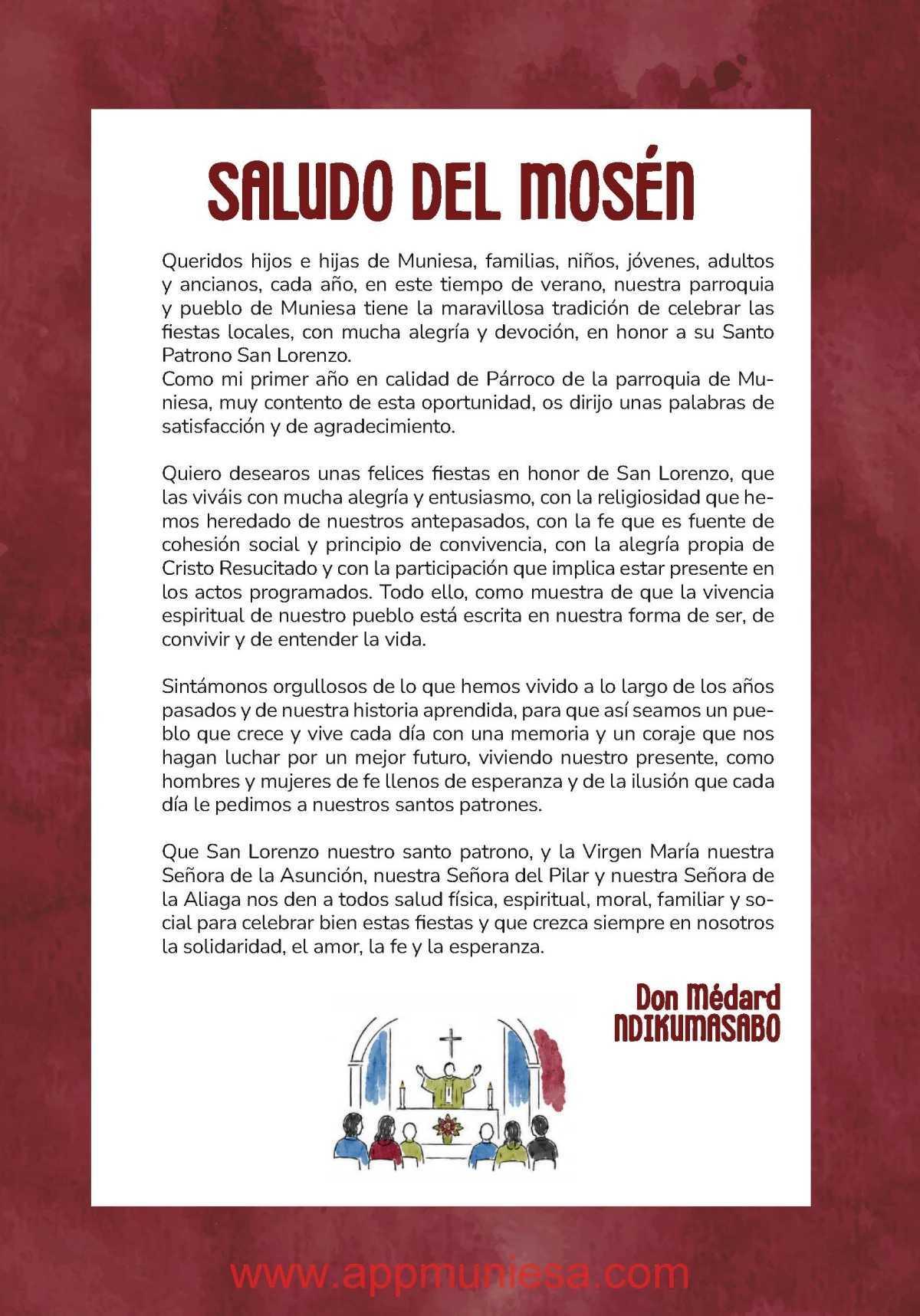 MUNIESA. PROGRAMA DE FIESTAS COMPLETO MUNIESA. PROGRAMA DE FIESTAS COMPLETO