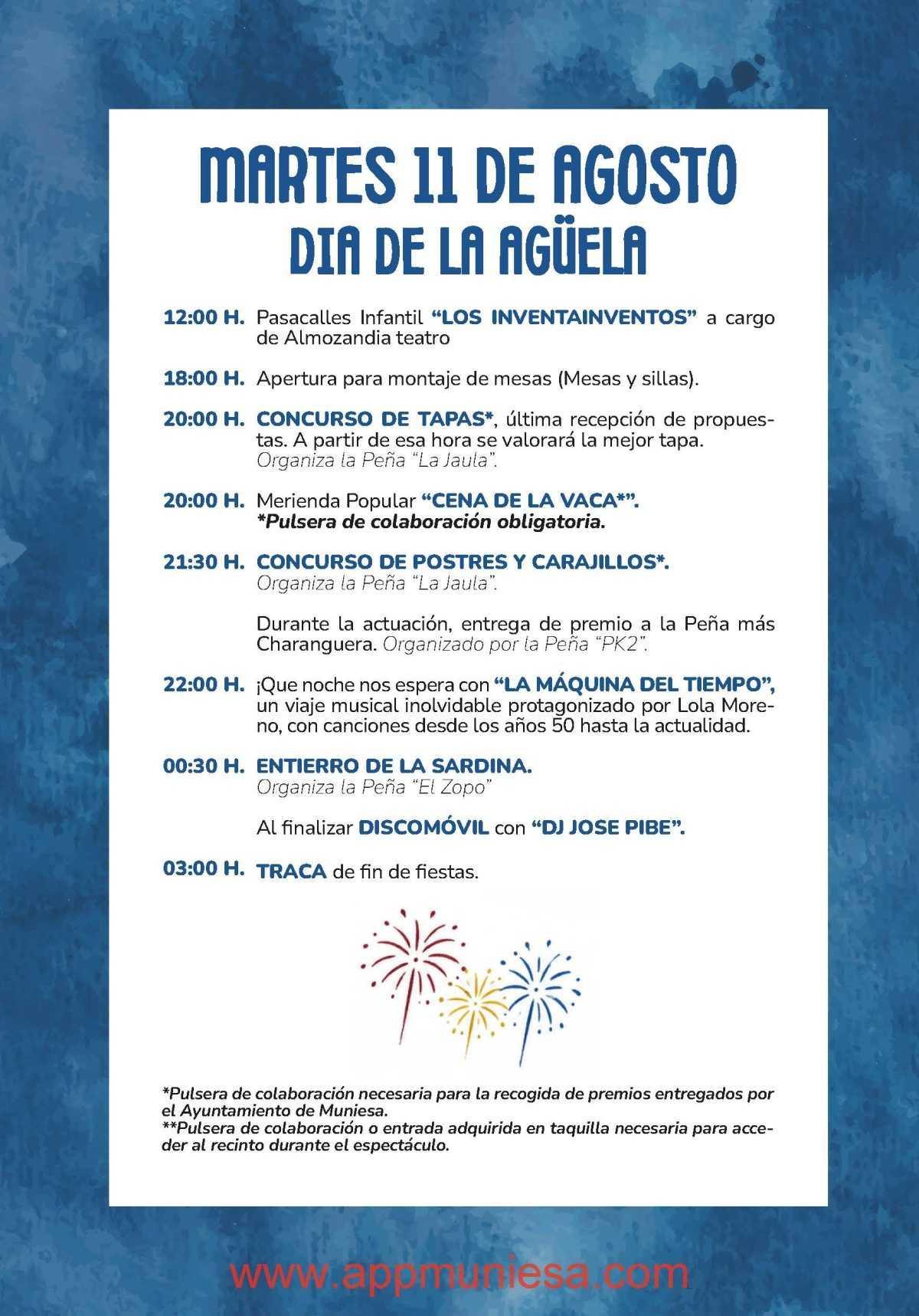 MUNIESA. PROGRAMA DE FIESTAS COMPLETO MUNIESA. PROGRAMA DE FIESTAS COMPLETO