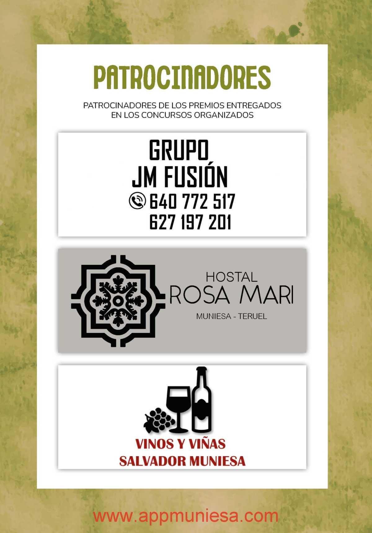 MUNIESA. PROGRAMA DE FIESTAS COMPLETO