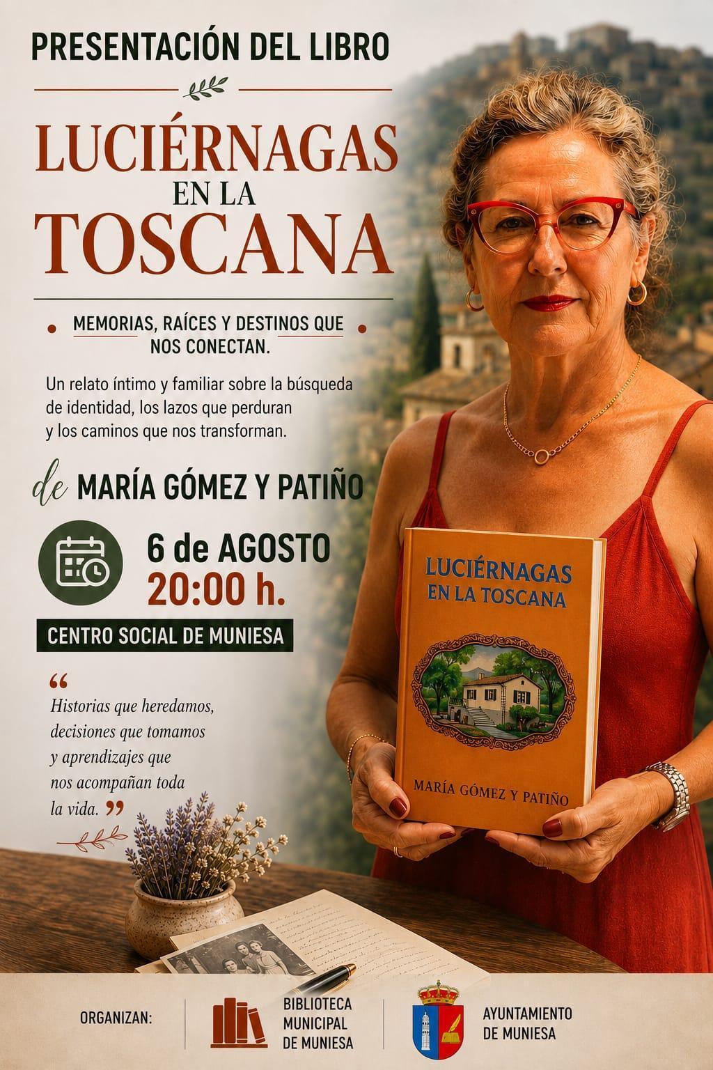 PRESENTA UN LIBRO "LUCIÉRNAGAS EN LA TOSCANA"