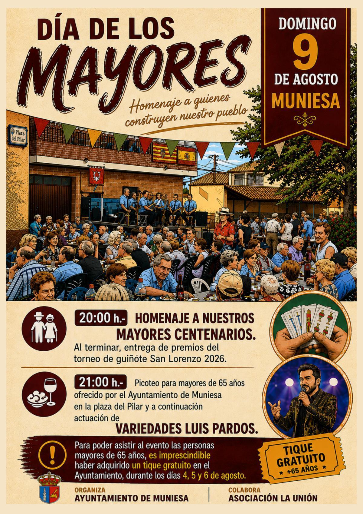 MUNIESA DÍA DE LOS MAYORES. TIQUES