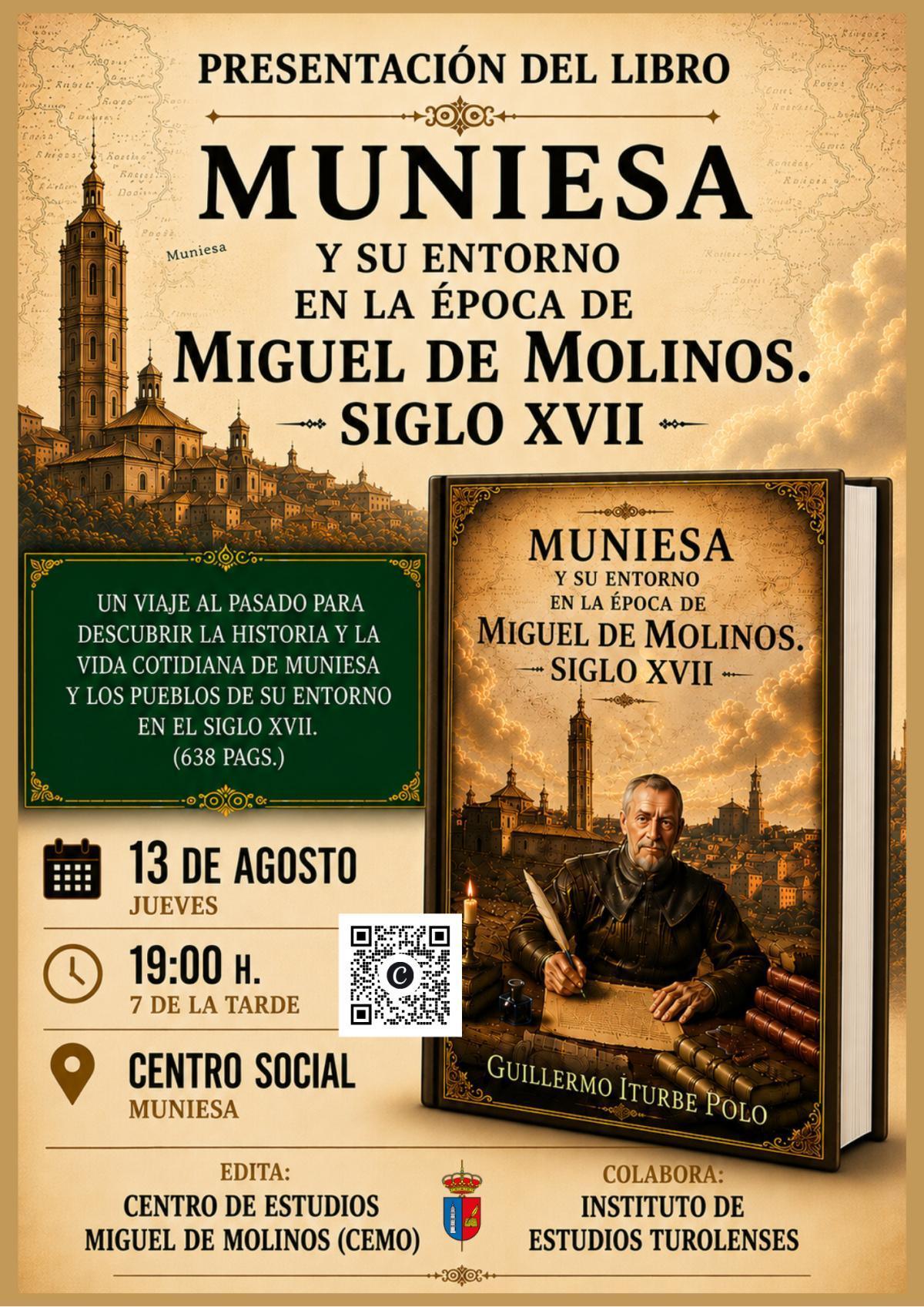 PRESENTA NUEVO LIBRO DE HISTORIA DE MUNIESA