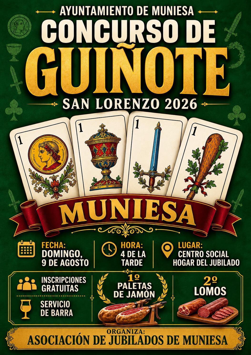 MUNIESA. CONCURSO DE GUIÑOTE MUNIESA. CONCURSO DE GUIÑOTE