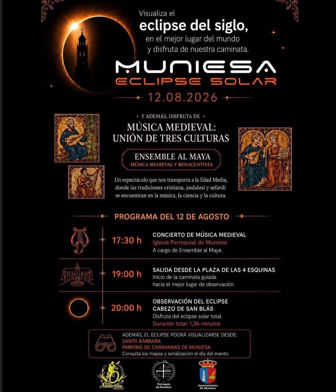 MUNIESA. ECLIPSE, CONCIERTO Y ANDADA