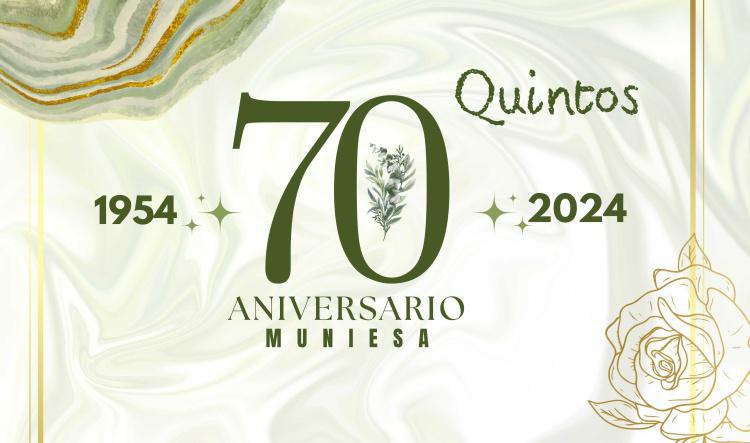 MUNIESA. QUINTOS. 70 ANIVERSARIO