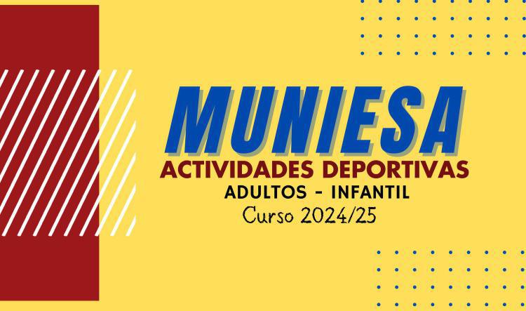 MUNIESA. DEPORTE ACTIVIDADES 2024/25