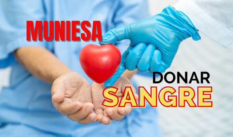 MUNIESA VA A DONAR SANGRE