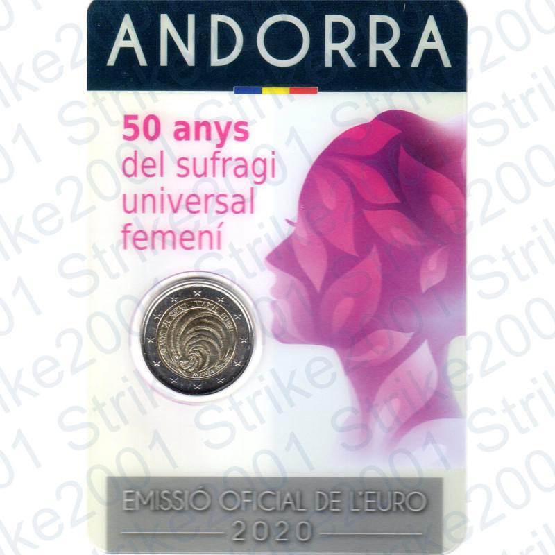 Andorra - 2€ Comm. 2020 FDC Suffragio Universale Femminile