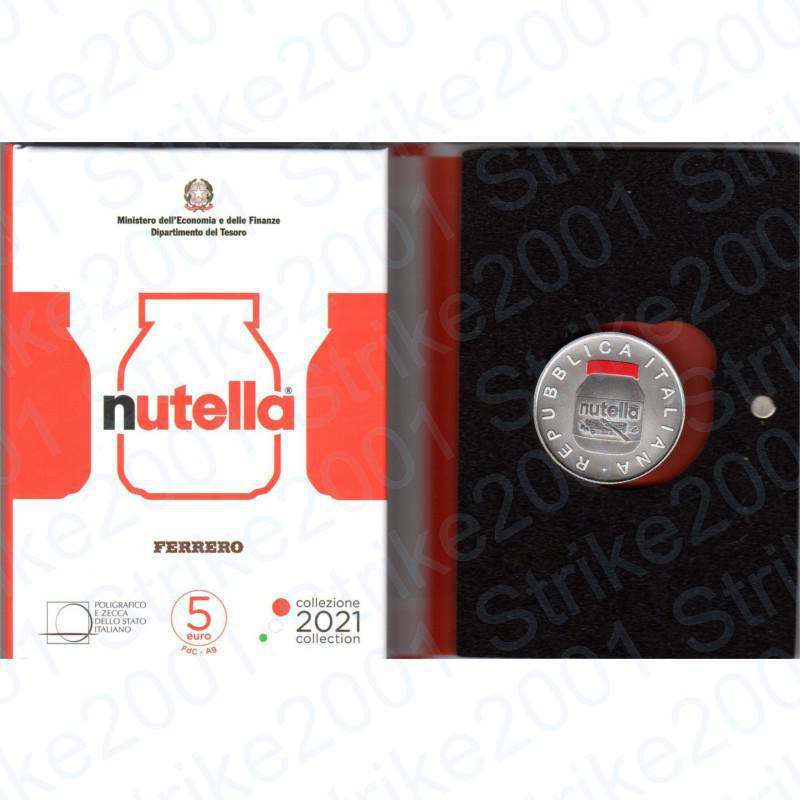 Italia - 5€ 2021 FDC Nutella Ferrero Rossa