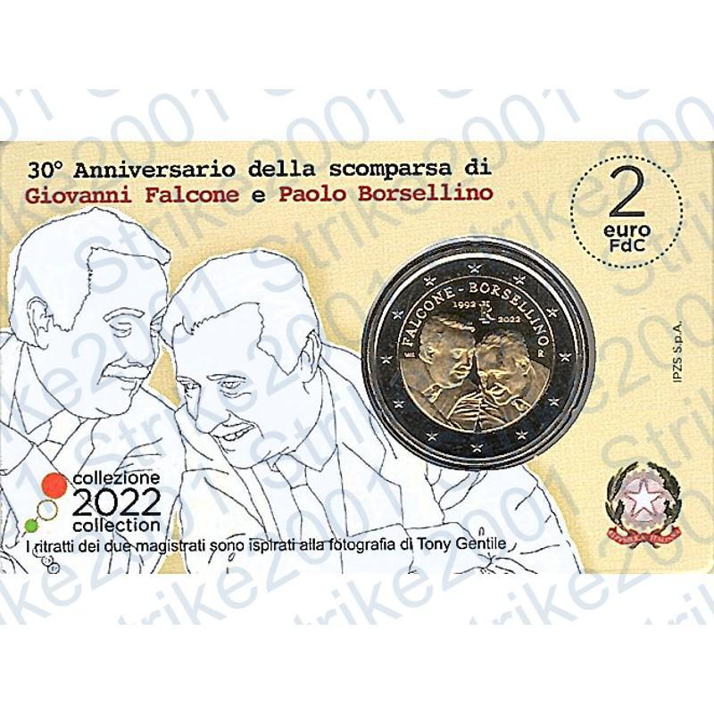 Italia - 2€ Comm. 2022 FDC Falcone e Borsellino in Folder