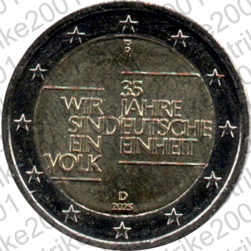 Germania - 2€ Comm. 2025 FDC Riunificazione