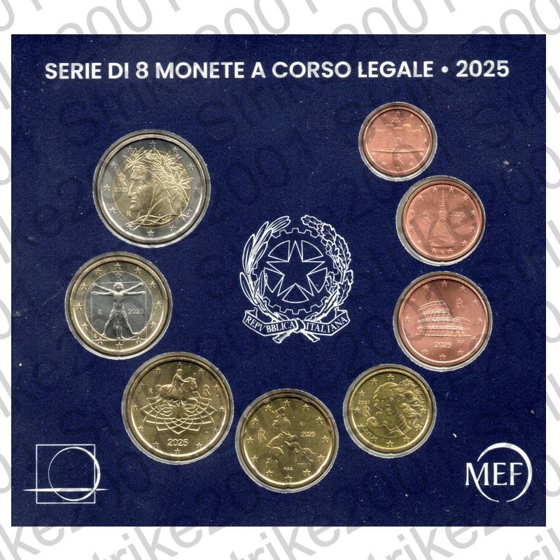 Italia - Divisionale Ufficiale 2025 FDC 8 Valori