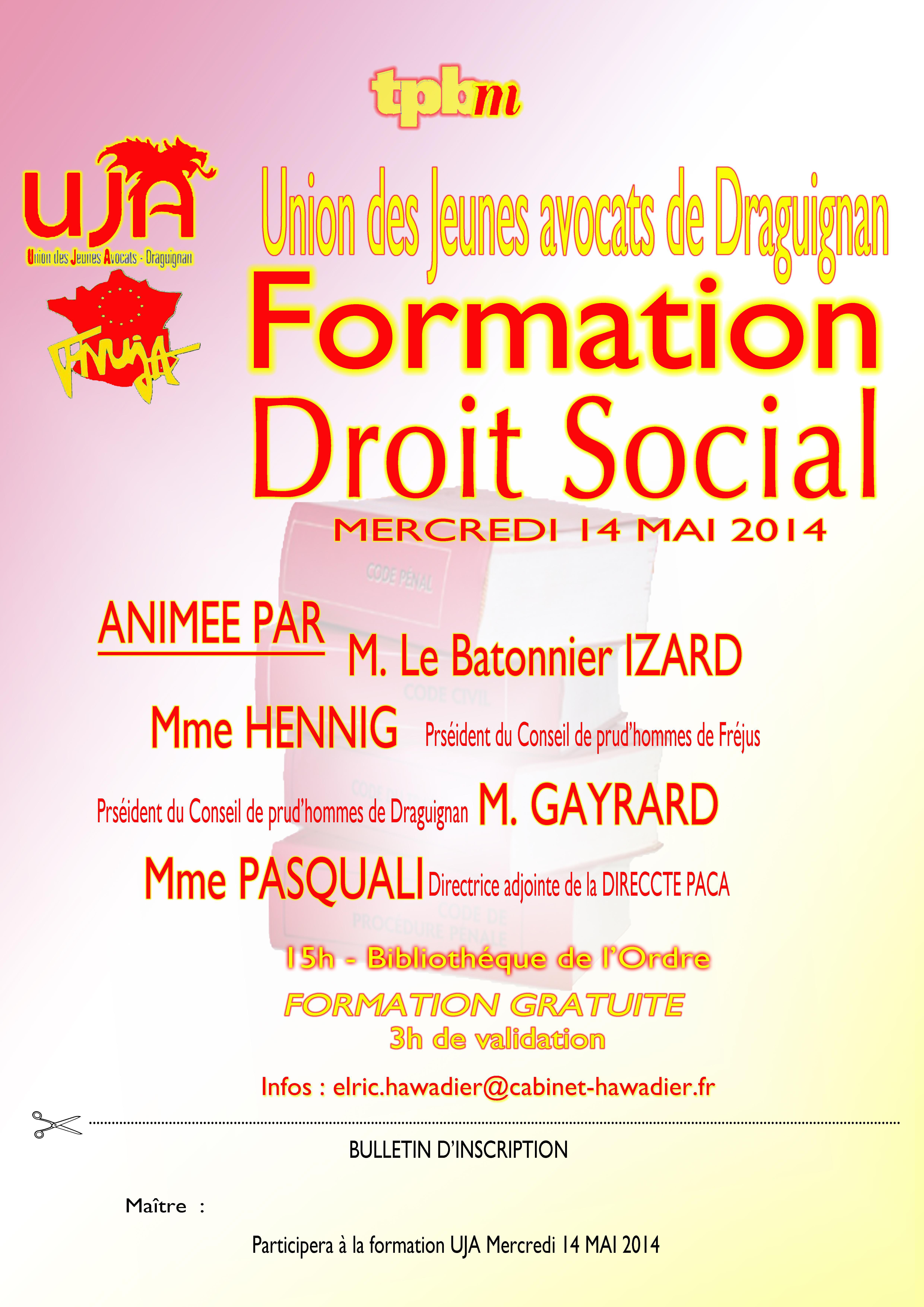 DRAGUIGNAN - Formation : Droit Social