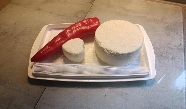 Mein erster Bergkäse jetzt nur noch Reifen.