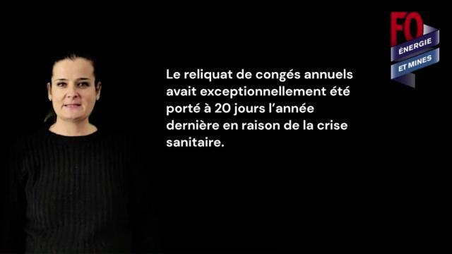 Congés annuels / Pas pris c'est perdu