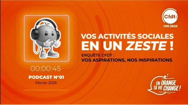 Vos activités sociales en un zeste !  Enquête CFDT, vos aspirations, nos inspirations