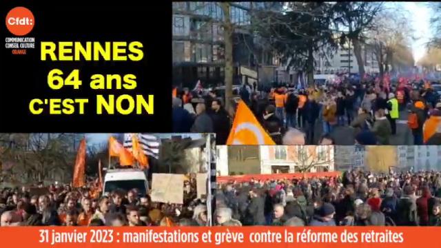 #Réformedesretraites : manifestions et grève ce 31 janvier 2023