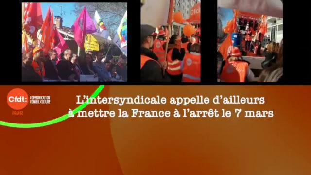 Manifestation et grève du 16 février contre la réforme des retraites