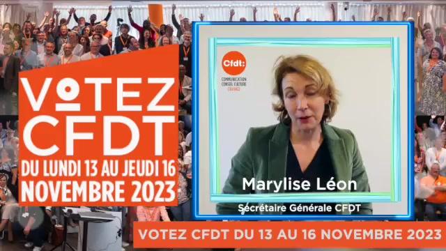 Marylise Léon, secrétaire générale de la CFDT, appelle à la mobilisation pour voter !