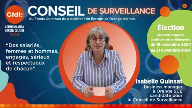 ÉLECTION 2024 DU CONSEIL DE SURVEILLANCE du Fonds Commun de Placement Entreprise ORANGE