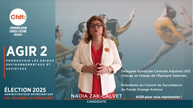 N°2 🗳 Élection Administrateur représentant les Salariés Actionnaires 🗳 chez Orange