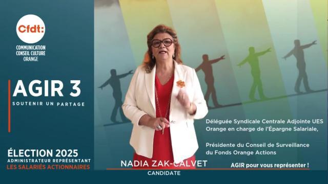 N°3 🗳 Élection Administrateur représentant les Salariés Actionnaires 🗳 chez Orange