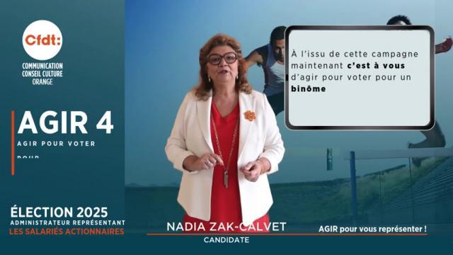 N°4 🗳 Élection Administrateur représentant les Salariés Actionnaires 🗳 chez Orange