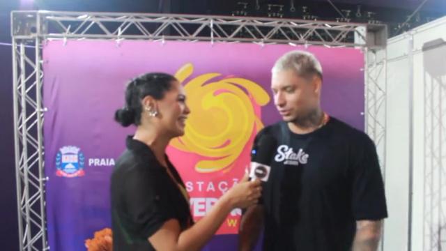 Rádio Litoral Santista FM entrevista Filipe Ret no festival Estação Verão Show Praia Grande 2023