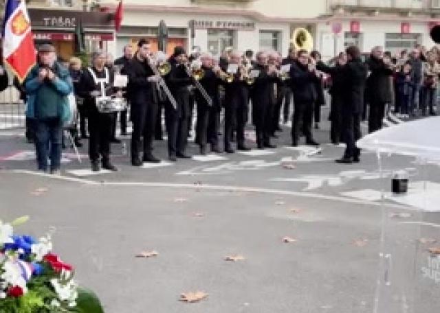 11 novembre : La Marseillaise jouée par l'Harmonie du Sud-Aveyron