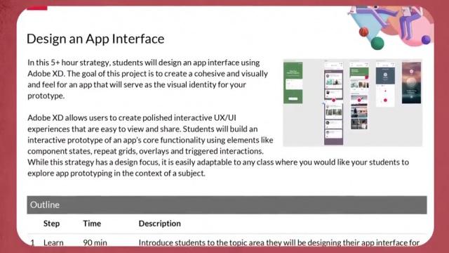 Design an app Interface