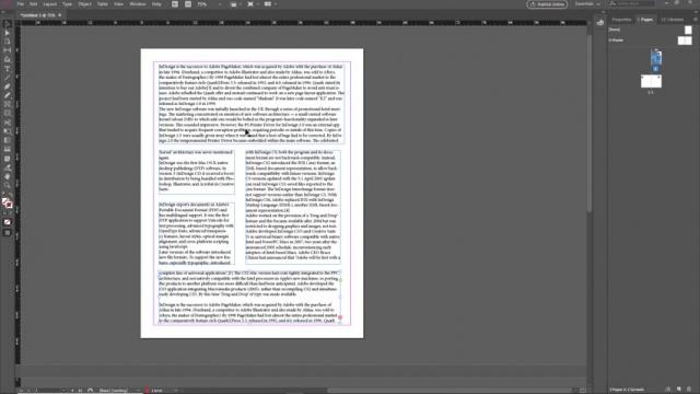 Adobe InDesign - كيفية ربط الإطارات مع بعضها