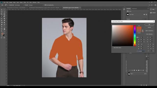 Adobe Photoshop - تغيير اللون الأبيض إلى لون آخر