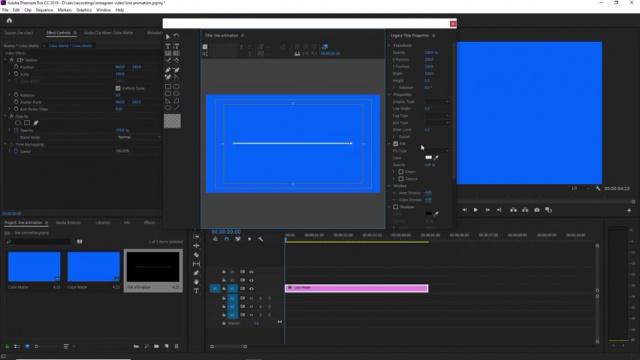 Adobe Premiere Pro - تعلم كيفية تنفيذ تحريك خط