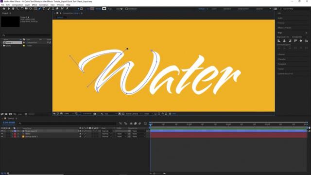 Adobe After Effects - تأثيرات نص سريعة