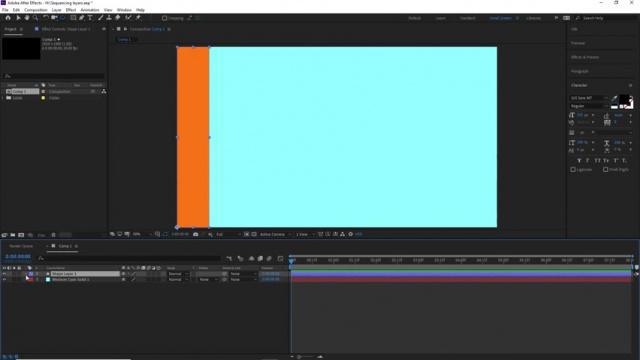 Adobe After Effects - ترتيب الطبقات لإنشاء تحريك