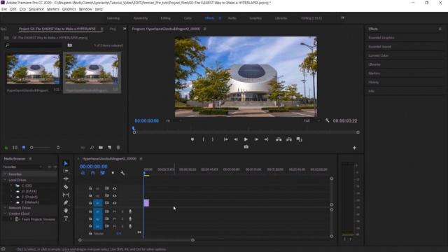 Adobe Premiere Pro - تعلم كيفية إنشاء لقطات هايبرلابس